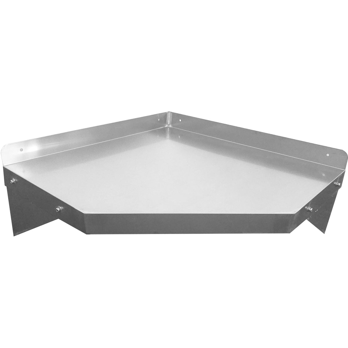 Wall Shelf Corner unit Stainless steel 600x600x300mm - WSCN6030
