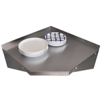 Wall Shelf Corner unit Stainless steel 800x800x300mm - WSCN8030