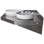 Wall Shelf Corner unit Stainless steel 800x800x300mm - WSCN8030