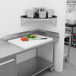 Wall Shelf Corner unit Stainless steel 1000x1000x300mm - WSCN10030