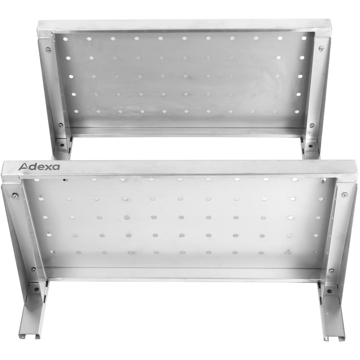Wall Shelf Perforated 2 tiers Stainless steel 800x350x600mm - WSWB35080P