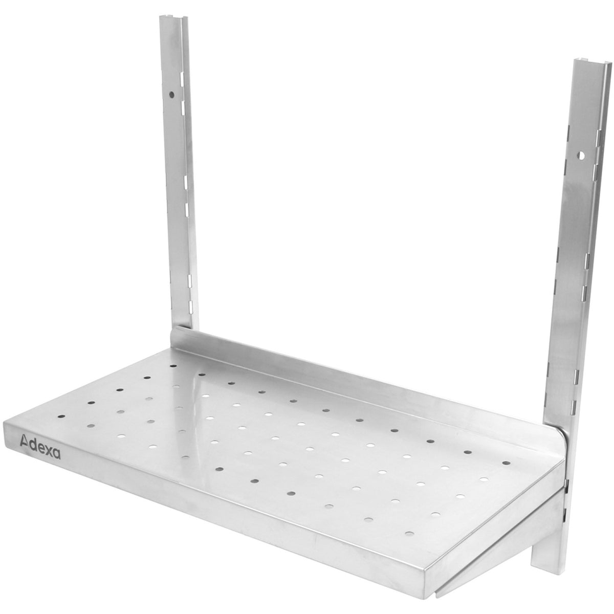 Wall Shelf Perforated 2 tiers Stainless steel 1200x300x600mm - WSWB30120P