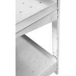 Wall Shelf Perforated 2 tiers Stainless steel 1400x350x600mm - WSWB35140P