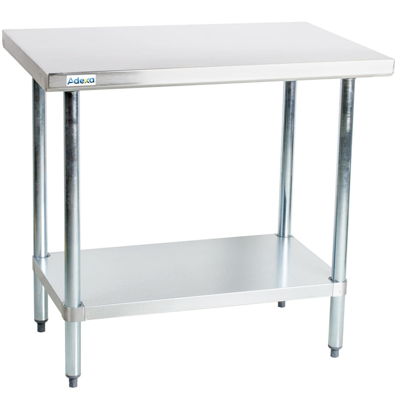 Commercial Work table Stainless steel Bottom shelf 1000x750x900mm - WTG750X1000