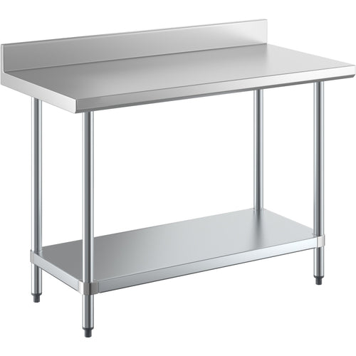 Commercial Stainless Steel Work Table Bottom shelf Upstand 1500x700x900mm - WT70150GB