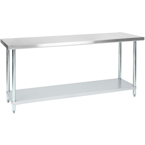 Commercial Stainless Steel Work Table Bottom shelf 1800x700x900mm - WT70180G