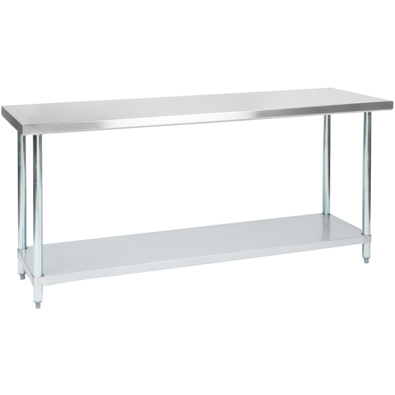 Commercial Stainless Steel Work Table Bottom shelf 2100x700x900mm - WT70210G