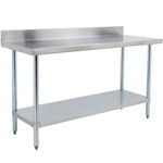 Commercial Stainless Steel Work Table Bottom shelf Upstand 1800x700x900mm - WT70180GB