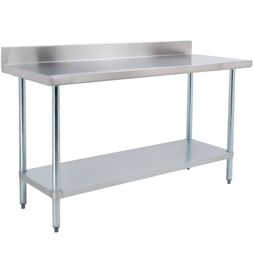 Commercial Stainless Steel Work Table Bottom shelf Upstand 2100x700x900mm - WT70210GB