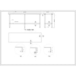 Commercial Stainless Steel Work Table Bottom shelf Upstand 2100x600x900mm - WT60210GB