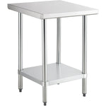 Commercial Stainless Steel Work Table Bottom shelf 600x600x900mm - WT6060G