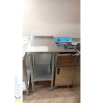 Commercial Stainless Steel Work Table Bottom shelf Upstand 450x600x900mm - WT6045GB