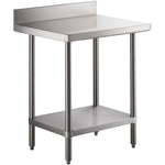 Commercial Stainless Steel Work Table Bottom shelf Upstand 900x700x900mm - WT7090GB