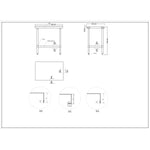 Commercial Stainless Steel Work Table Bottom shelf Upstand 900x600x900mm - WT6090GB