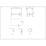 Commercial Stainless Steel Work Table No Bottom shelf with Upstand 1200x700x900mm - WT70120GBNU