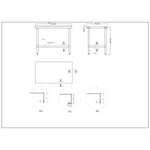 Commercial Stainless Steel Work Table Bottom shelf Upstand 1200x700x900mm - WT70120GB