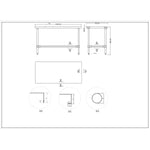 Commercial Stainless Steel Work Table No Bottom shelf with Upstand 1500x700x900mm - WT70150GBNU