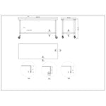 Commercial Mobile Stainless Steel Work Table Bottom shelf 1800x700x900mm - WT70180GMOBILE