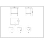 Commercial Stainless Steel Work Table No Bottom shelf 900x700x900mm - WT7090GNU
