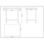 Chopping Board Table Stainless Steel 900x700x900mm - WTC70902G