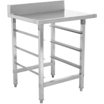 Unloading Table Left Side with Dishwasher Basket Rack & Splashback Stainless Steel 800x650x850mm - WTF6065L