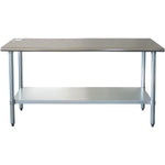 Commercial Work table Stainless steel Bottom shelf 1500x600x900mm - WTG600X1500