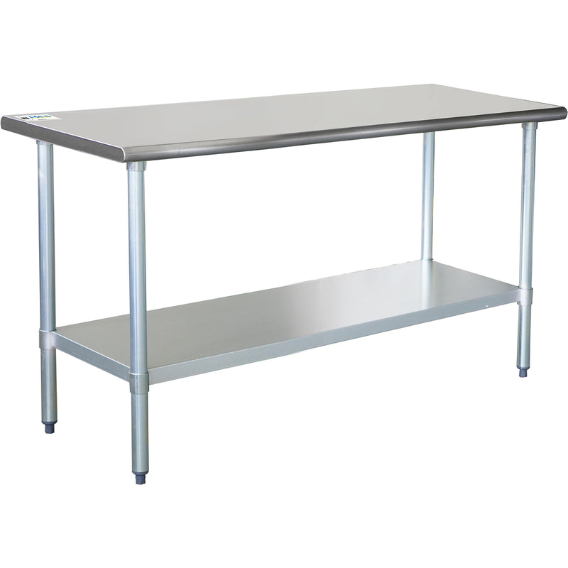 Commercial Work table Stainless steel Bottom shelf 1500x600x900mm - WTG600X1500