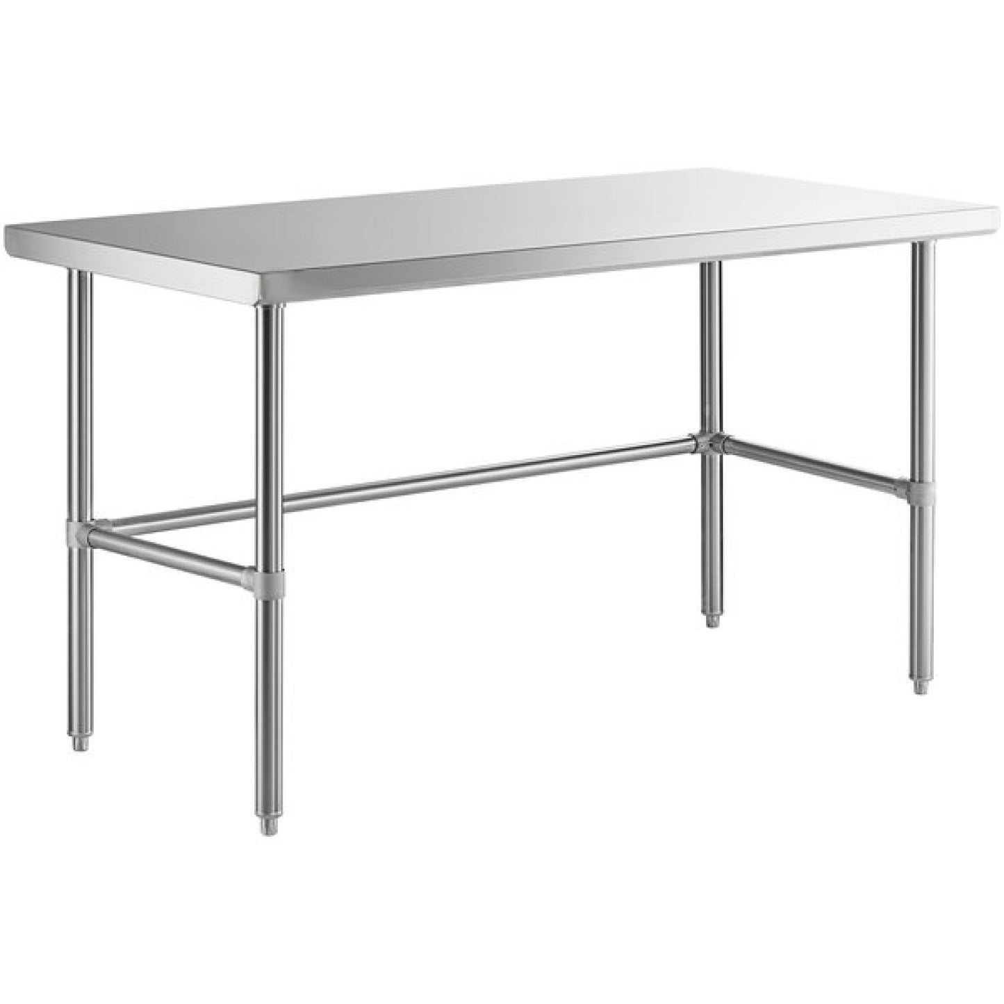 WT6090GNU Stainless Steel Work Table No Bottom Shelf 900×600×900mm — front view