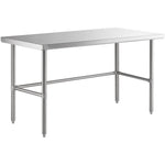Commercial Stainless Steel Work Table No Bottom shelf 1800x700x900mm - WT70180GNU