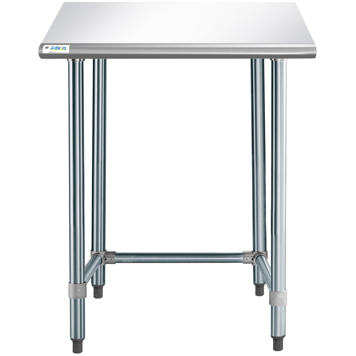 Commercial Work table Stainless steel No bottom shelf 760x610x900mm - WTGOB2430418