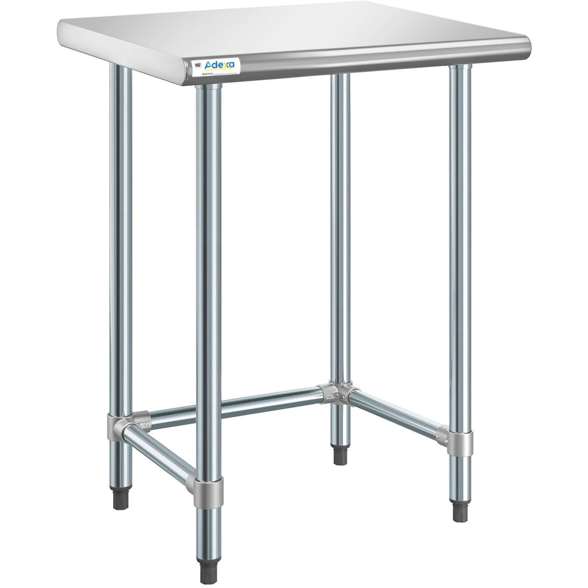 Commercial Work table Stainless steel No bottom shelf 760x610x900mm - WTGOB2430418