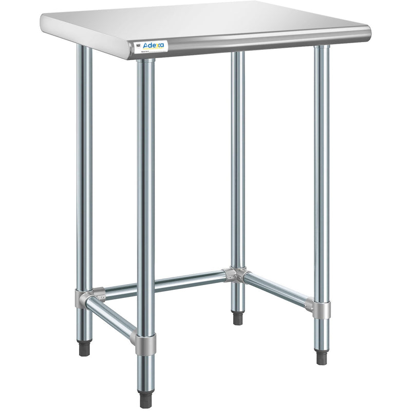 Commercial Work table Stainless steel No bottom shelf 760x610x900mm - WTGOB2430418