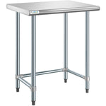 Commercial Work table Stainless steel No bottom shelf 915x760x900mm - WTGOB3036418