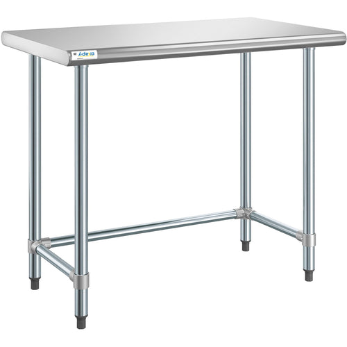 Commercial Work table Stainless steel No bottom shelf 1220x760x900mm - WTGOB3048418