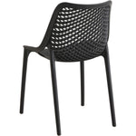 Bistro Dining Chair Plastic Black Indoors & Outdoors - WW036BLACK