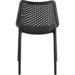 Bistro Dining Chair Plastic Black Indoors & Outdoors - WW036BLACK