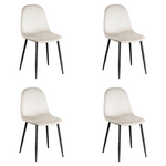 Velvet Dining Chair Beige - WW088BEIGE