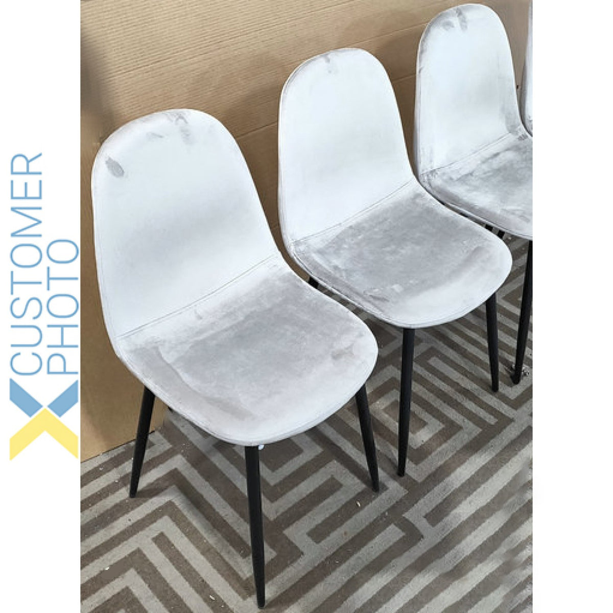 Velvet Dining Chair Beige - WW088BEIGE