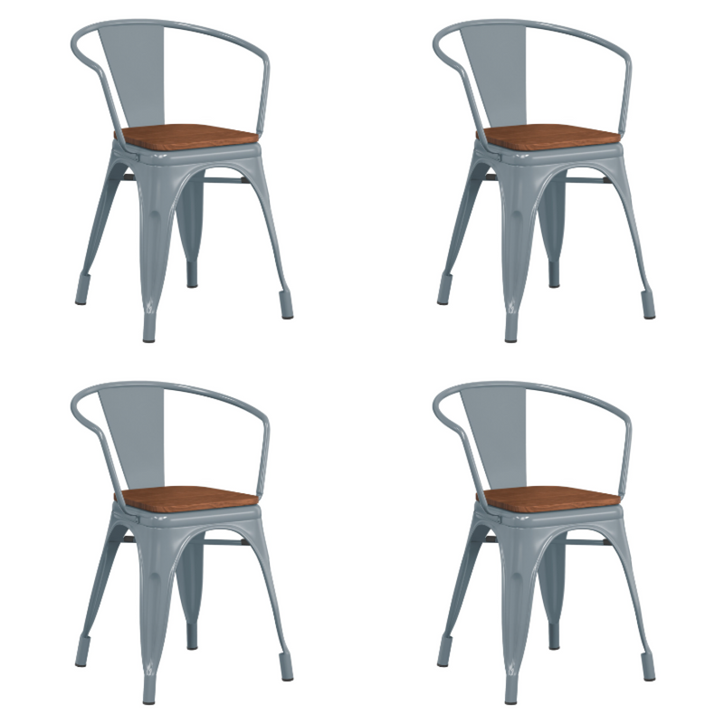 Bistro Dining Chair Steel Grey Indoors - WW170G