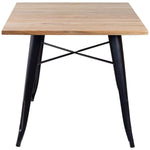Bistro Table Natural Wood Colour Top 800x800mm Indoors - WW286NW