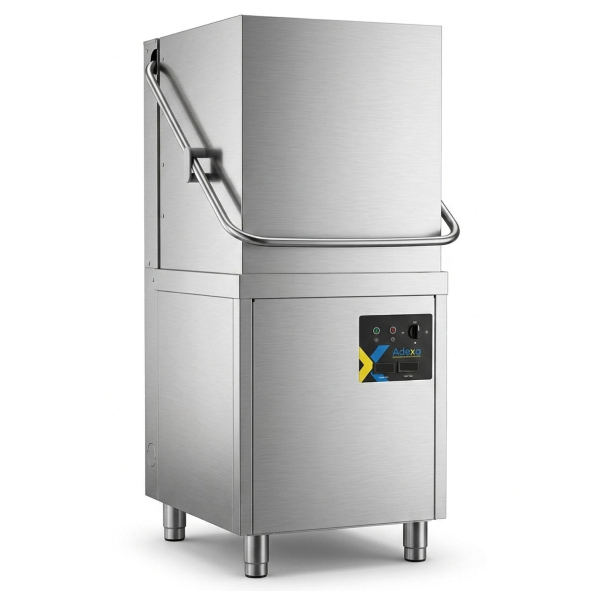 Commercial Dishwasher 1000 Plates/Hour 500x500mm Basket Drain Pump Detergent Pump Rinse Aid Pump 650x740x1540mm 380-400V - WZ100DRDP