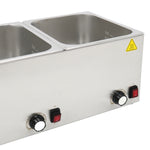 Commercial Hot dog / Sausage Warmer with Hinged Covers 2 x 8 litres - XDESW8D