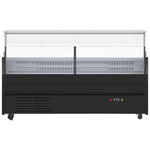 Serve Over Deli Counter Straight Glass Front 1520×1050×1230mm Black - YFCSC1520V1