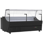 Serve Over Deli Counter Straight Glass Front 1520×1050×1230mm Black - YFCSC1520V1