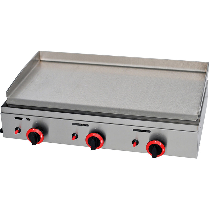 Premium Commercial Gas Griddle Smooth plate 3 burners 8.25kW Countertop - YGPL800