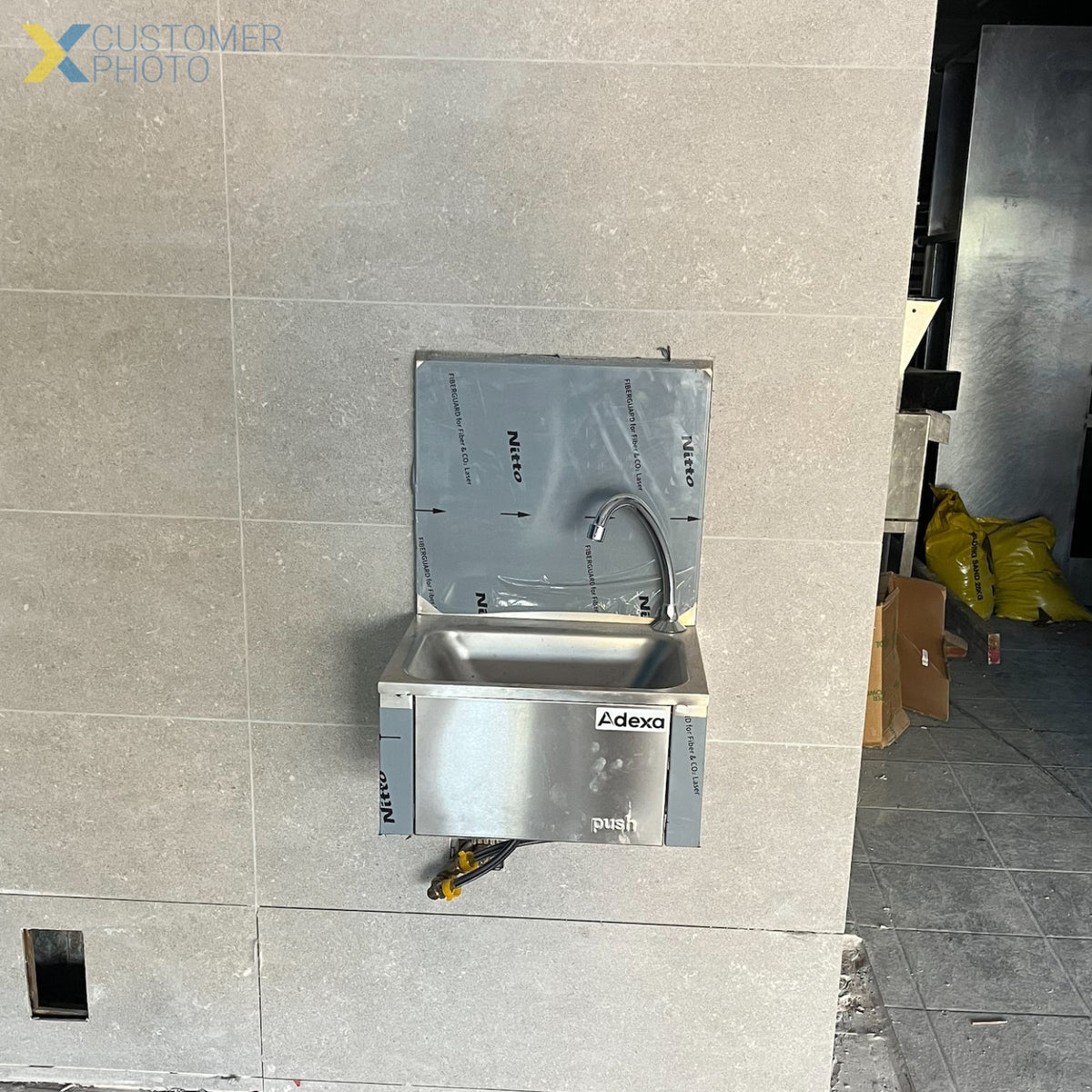 Commercial Hand wash sink Knee control Stainless steel - YLS43