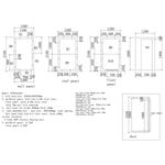 Modular Cold Room / Freezer Room 1200 x 2100 x 2200mm 100mm Insulated Panels - YSCR1221201