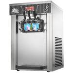 Commercial Upright Soft Serve Ice Cream Machine 18-20L/H 1300W R290 Twin Flavour - ZBBQL168