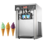 Commercial Upright Soft Serve Ice Cream Machine 18-20L/H 1300W R290 Twin Flavour - ZBBQL168