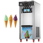 Commercial Floor-Standing Soft Serve Ice Cream Machine 18-20L/H 1300W R290 Twin Flavour - ZBBQL268